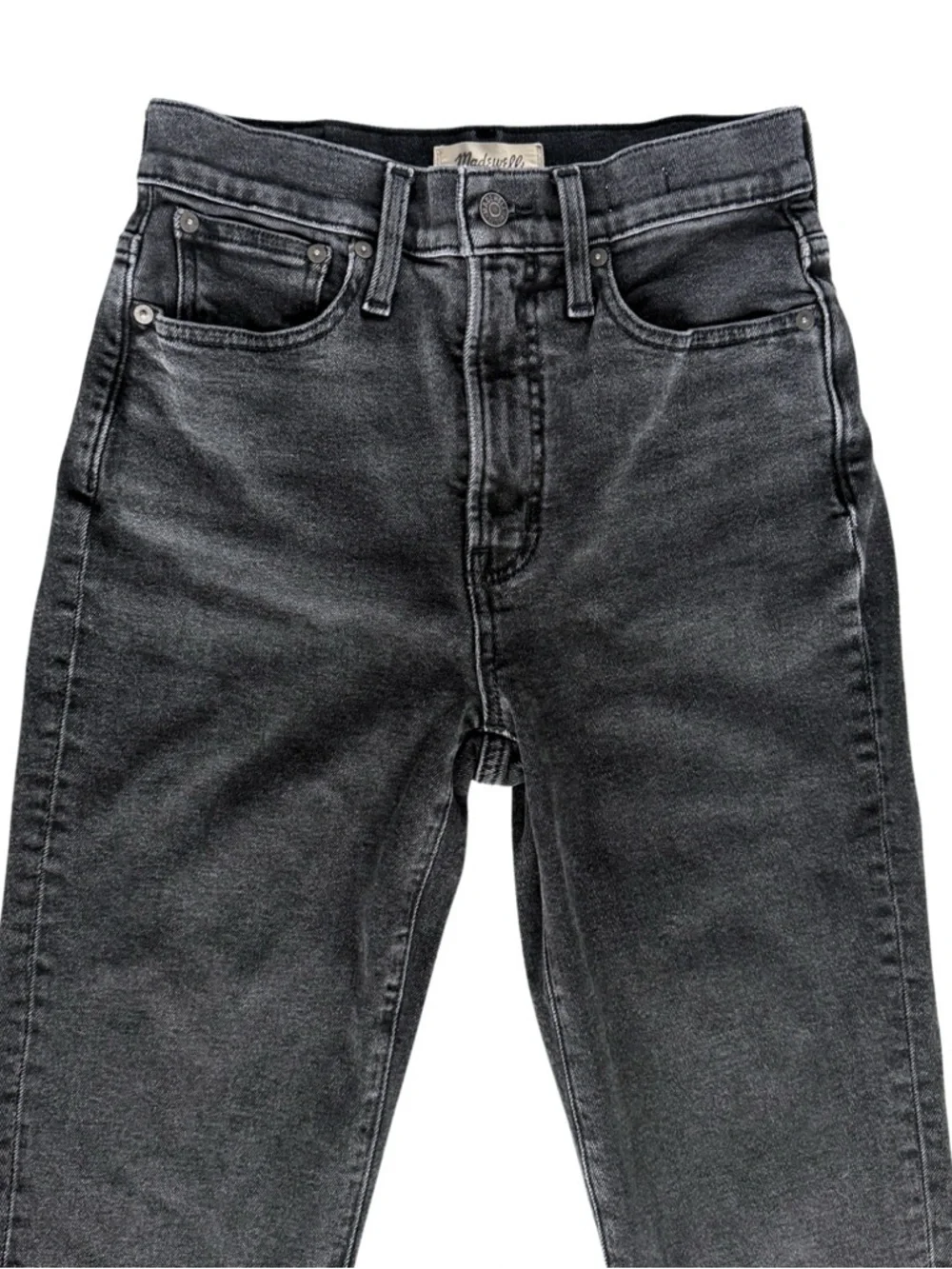 Madewell Perfect Vintage Jeans Black High Rise Straight Leg Women’s 25